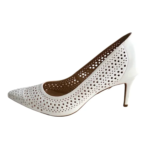 Alfani White 3" Heels, Flex Step, 7.5M - Picture 3 of 4